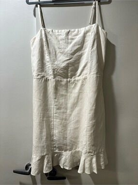 X-SIDE Cream Midi Dress Size XL Like New